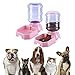 Luyismer Pet Feeder and Waterer Self Dispensing Gravity Fed Automatic Feeder Food and Water Dispenser Dog for Cat Pets Food Bowl