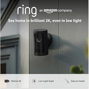 Ring Battery Outdoor Camera Plus (newest gen) | Wide-Angle | Retinal 2K | DIY Wireless Outdoor Security Camera | Alternative to CCTV system