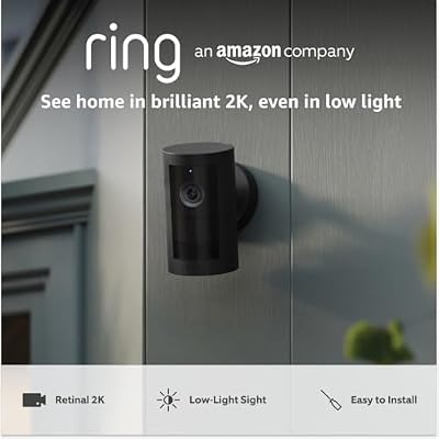 Ring Battery Outdoor Camera Plus (newest gen) | Wide-Angle | Retinal 2K | DIY Wireless Outdoor Security Camera | Alternative to CCTV system