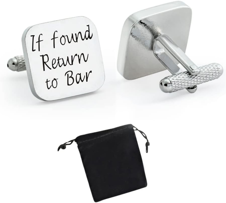 Personalised Silver Square Cufflinks