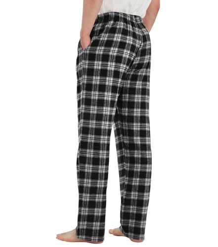 Idtswch Tall Mens Pajamas Pants 32/34/36/38 Long Inseam Plaid Lounge Pants Sleepwear Bottoms3