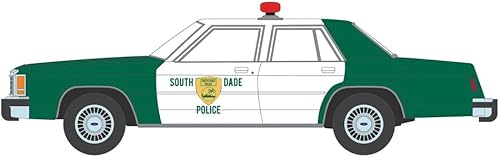 Miniatura 2 de Departamento de Policía de Miami-Dade 1983 Ford LTD Crown Victoria, Ace Ventura Pet Detective - Greenlight 44930B48 - Modelo de juguete fundido a