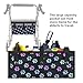 Viuacagoru Dog Paw Walker Bag Under Seat Rollator Basket Tote with Pockets Large Capacity Walker Basket for Folding Rollator Portable Accessories for Seniors