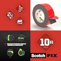 Scotch-Fix Extreme Doppelseitiges Montageband für den Außenbereich – 1 Rolle (19 mm x 5 m) – Extra stark, wetterfest & temperaturbeständig – Hält bis zu 13 kg – Kein Bohren nötig – Ansicht 7