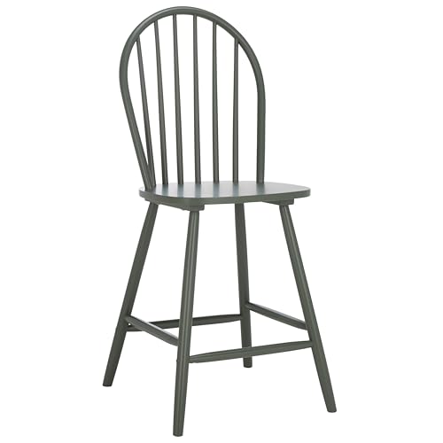 SAFAVIEH Home Collection - Butaco Omaha de madera maciza verde oscuro Windsor (BST3300B) miniatura 1