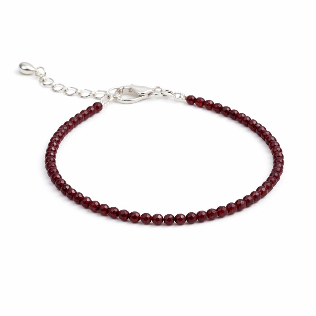Certified Raw Red Garnet Anklet for Women | Pyrite Money Magnet Healing Crystal Anklet | Natural Stone Jewelry for Wealth, Protection, Power & Balance | Spiritual Gift Jewelry (Pack of 1)