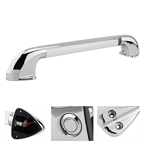 Led-leuning, 18 inch, 12 V/24 V, led-leuning, lichtgevende veiligheidstoegangreep, zinklegering, voor camper, camper… - Image 6