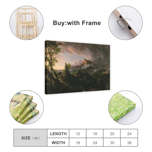Thomas Cole Course of Empire tableau déco murale bureau impression sur toile