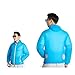 MNSSRN-MM Nowy kombinezon chłodzący klimatyzacyjny, letni męski cienki strój przeciwsłoneczny, USB inteligentny wentylator chłodzący kurtka outdoorowa, niebieski, 3XL