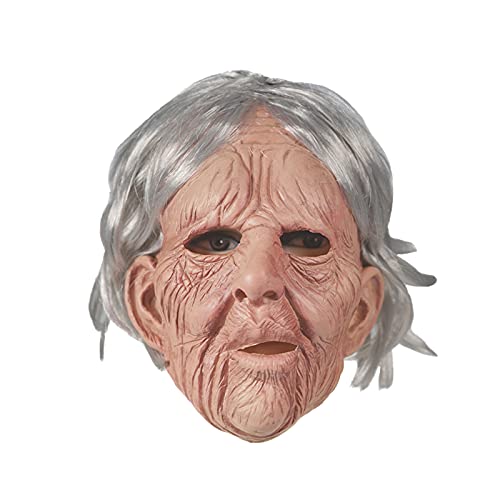 Halloween Mask, Halloween Old Man Latex Mask Headgear Realistic Effect Carnival Party Mask, Halloween Cosplay Mask Masquerade Toys, Halloween Horror Funny Mask, The Evil Cosplay Props