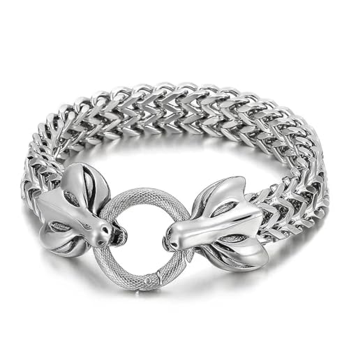 Bracelet tête de loup hip hop pour affirmer son style en soirée