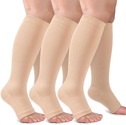 CTHH Toeless Compression Socks for Women & Men Open Toe Knee High...