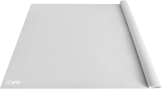 SAPID Extra Large 36x24 Silicone Placemats - Heat Resistant Non-Slip Kitchen Counter Table Protector Mat, Grey