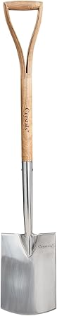 Crystals 102cm Garden Spade – Stainless Steel Digging Shovel with ...
