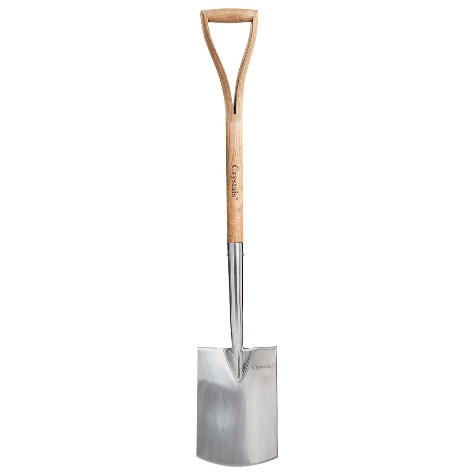 Crystals Garden Spade – Heavy Duty Steel Shovel Digging Hand Tool with Comfortable Handle, Rust-Resistant & Durable Hand Spade & Long Life-Strong, Snow Clearing, Lawn & Gardening (97cm Garden Shovel)