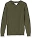 Amazon Essentials Women's Crewneck Sweater, 100% Cotton, Olive, Large, Plus Size Available
