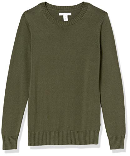 Image of Amazon Essentials Women's Lightweight Soft Crewneck Sweater, 100% Cotton, Plus