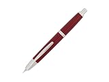 PILOT Vanishing Point Collection Refillable & Retractable Fountain Pen, Red Barrel with Rhodium Accents, Blue Ink, Broad Nib (60344) – view 1