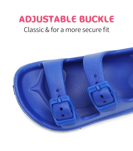 Image of Boys Girls Toddler Little Kid Sandals Buckle Adjustable Water Sandal With Hook Loop Back Strap(Toddler 5-Little Kid 12)