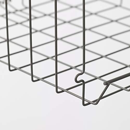 Panier à clipser OBSERVATÖR extensible sous étagère gris-marron robuste - 4