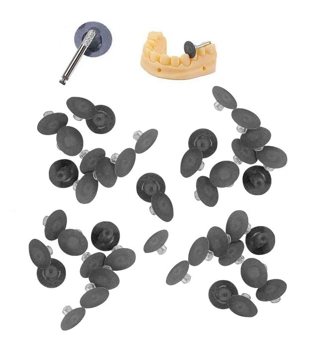 100/Pcs Dental Coarse 12mm Snap-On Black Polish Discs Dental Polisher Discs