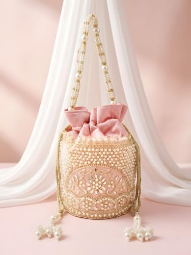 Image of Adiva Potli Handbags For Women | Potli Bags For Ladies For Wedding | Potli Bags For Women | Wedding Bags For Woman | Batwa Potlis Hand Bag | Designer Potli Bag For Ladies For Marriage