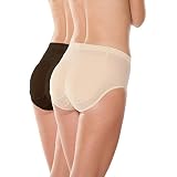 Bubbles Bodywear Insta Booty Padded Panty 5-Piece Set, Butt Pads and 2 Underwear with Wash Bag, Small Multicoloured