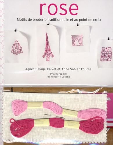 Rose: Motifs de broderie traditionnelle et au point de croix
