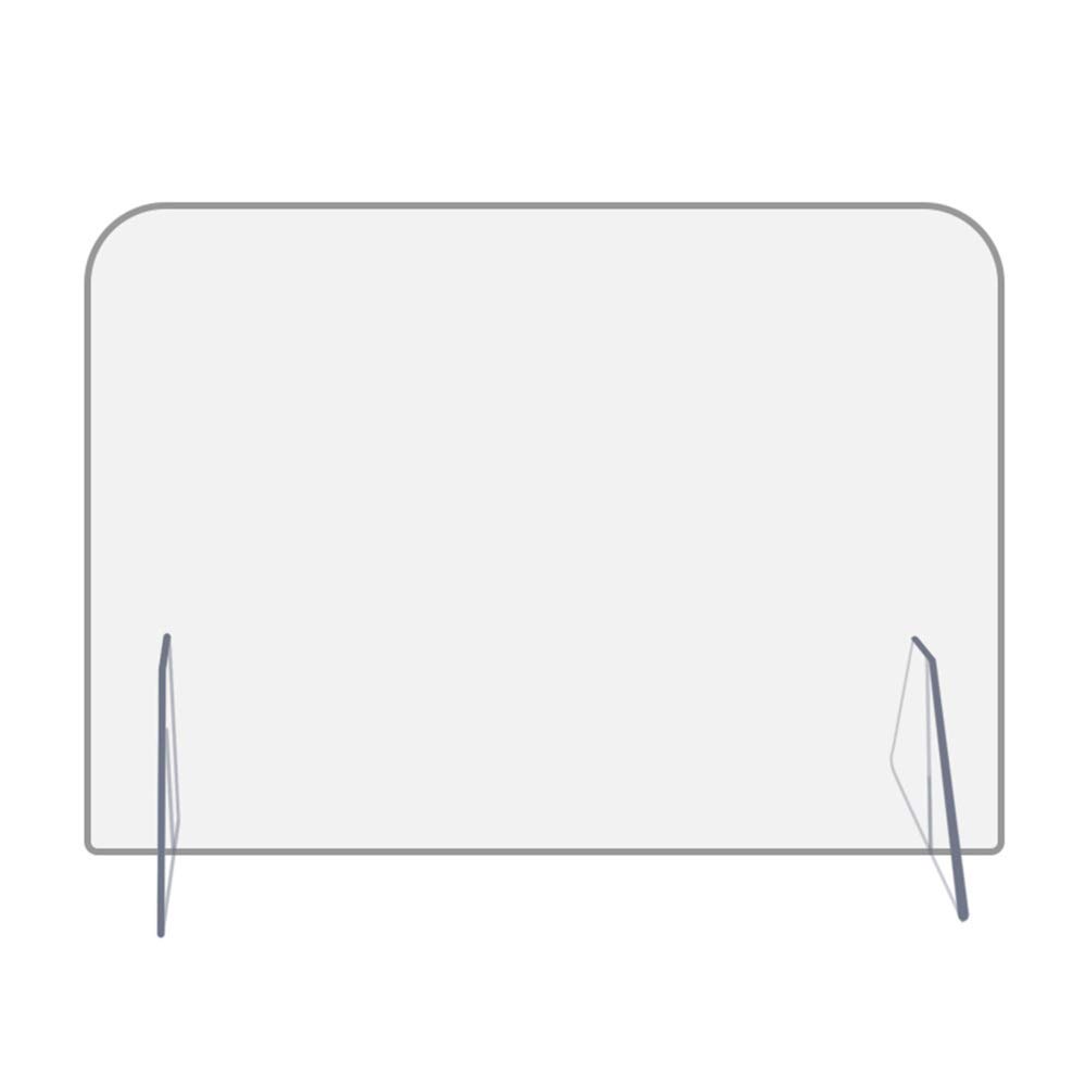 Desk Divider,Sneeze Guard Shield,Perspex Screen Sneeze Guard for Counter,Clear Film Protective Shield for Cafes, Retail Stores, Cashier, Receptionist/A / 60×60