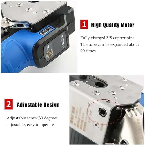 Kit d'outils d'évasement pour tubes excentriques et extenseur réglable LED - 5