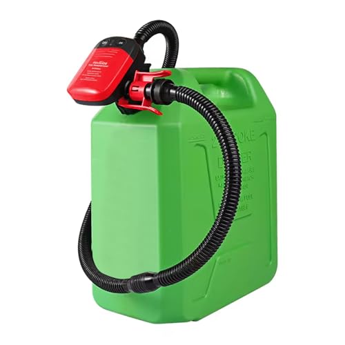 5th Gen Fuel Transfer Pump with Auto-Stop Sensor(2.4 GPM),AA Battery Powered Portable Gasoline Diesel Pump with 3 Adapters (Batteries Not Included)