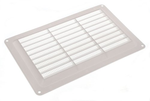 Grille d'aération anti-insecte en plastique blanc pour stopper l'humidité et les nuisibles