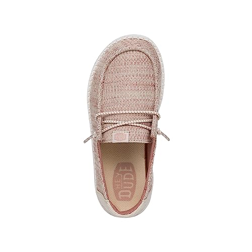 Image of HEYDUDE Wendy Sport Mesh Loafers for Kids Girls - Textile Upper - Two-Eyelet Lace Closure - Slip-on Style