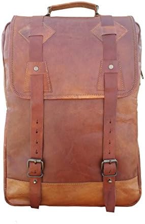 Maison De Cuir 15” Vintage Leather Backpack Macbook Bag Rucksack