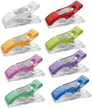 60 Pcs Sewing Clips for Fabric and Quilting, Multipurpose Quilt Clip for Quilting Supplies, Multi-Colored Plastic Clips for Sewing Accessories and Supplies Crafting Sewing Notions Tools - 1