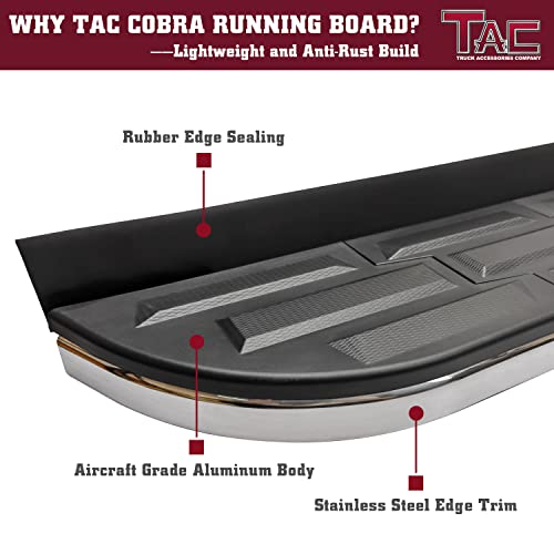 Estribos TAC para Toyota Highlander 2014-2019 aluminio negro miniatura 7