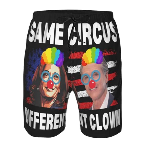 Same Circus Different Clowns Swimtrunk Anti Newsom 2028 Presidential Men's Beachshorts