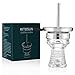 Glass Hookah Bowl Set Universal Phunnel Hookah Head Bowl for Perfect Heat Management System Hookah Top Tongs Charcoal Holder Accessories | Shisha Bowl for Smooth Airflow & Max Flavor