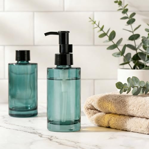 Botellas de vidrio recargables de 100 ml para organizar tus artículos de tocador 8