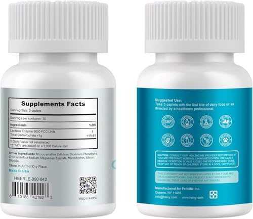 Image of Heivy Lactase Pills 9000 FCC, 180 Count