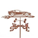 Veranda Corvette C7 Car Weathervane with Garden Mount