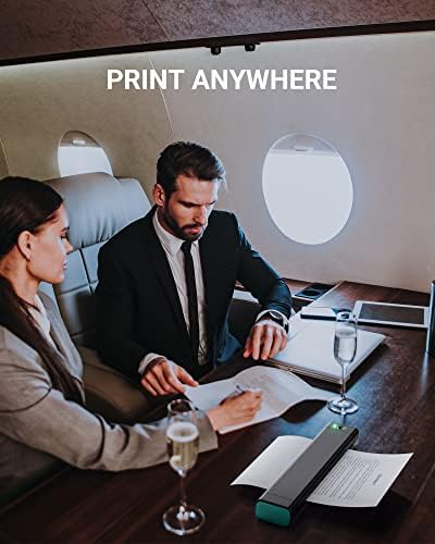 Itari Portable Wireless Printer, Bluetooth Phone Printer for Home Use - Small A4 Mobile Printer for Laptops, Inkless Travel Thermal Printer for Android & iOS, Supports 8.26"x11.69" A4 Thermal Paper