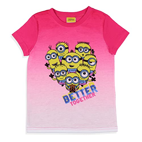 INTIMO Despicable Me Girls' Movie Minions Better Together Sleep Pajama Set Shorts2
