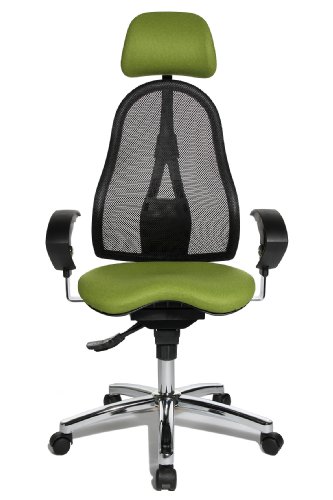 Topstar Bürodrehstuhl Sitness 45 inklusive höhenverstellbare Armlehnen und Kopfstütze | In Grün | ST99UL55X - ST99UL55X Topstar Bürodrehstuhl Sitness 45 inklusive höhenverstellbare Armlehnen und Kopfstütze | In Grün | ST99UL55X