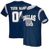 Dallas Custom T Shirts Sports Fan Jersey Customize Your Own T-Shirt Name Number Personalized Shirt Design Team Group Gifts