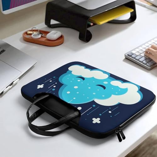 Bolso para portátil impermeable de 17 pulgadas con nubes blancas miniatura 7