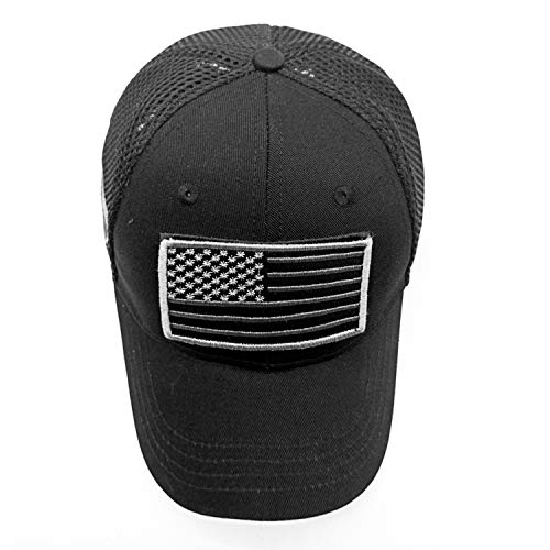 Image of Baseball Cap Low Profile American USA Flag Hat Adjustable Camo Mesh Unisex Caps