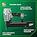 Metabo HPT Wide Crown Stapler, Pro-Preferred Pneumatic Power Nailers, Lathing Tool for Sheathing & Insulation, Quick Response, 16 Gauge, Up to 150 1