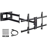 Estructura de alta resistencia: WHYFONE brazo articulado TV está construido con acero al carbono de alta resistencia, es extremadamente robusto y bien hecho. Placa de pared no dividida y el diseño del brazo para soportar televisores de hasta 50kg, y se pasa la prueba de carga de 150kg.