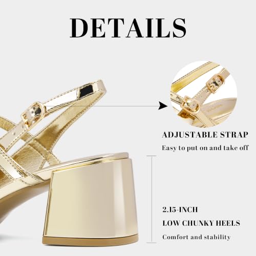 Image of AprCoco Womens Mary Jane Chunky Low Block Heels Pumps Square Toe Buckle Strap Wedding Party Dress Shoes